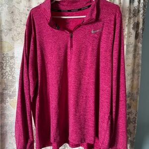 Nike Pink Quarter-Zip Pullover